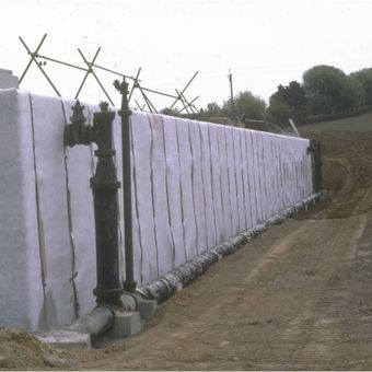TERRAM-Drainagematte-Entwässerung-Fundament