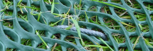 Nahaufnahme GrassProtecta mit Befestigung