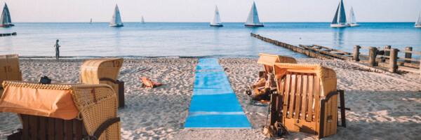 Strandzugang Blau barrierefrei