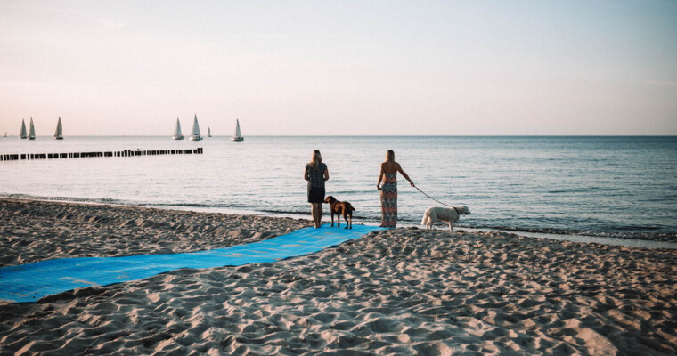 Strandmatte für barrierefreien Zugang im Sand 