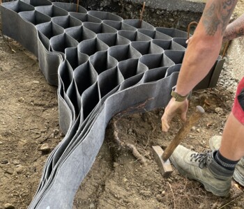 Geozellen werden aufgespannt